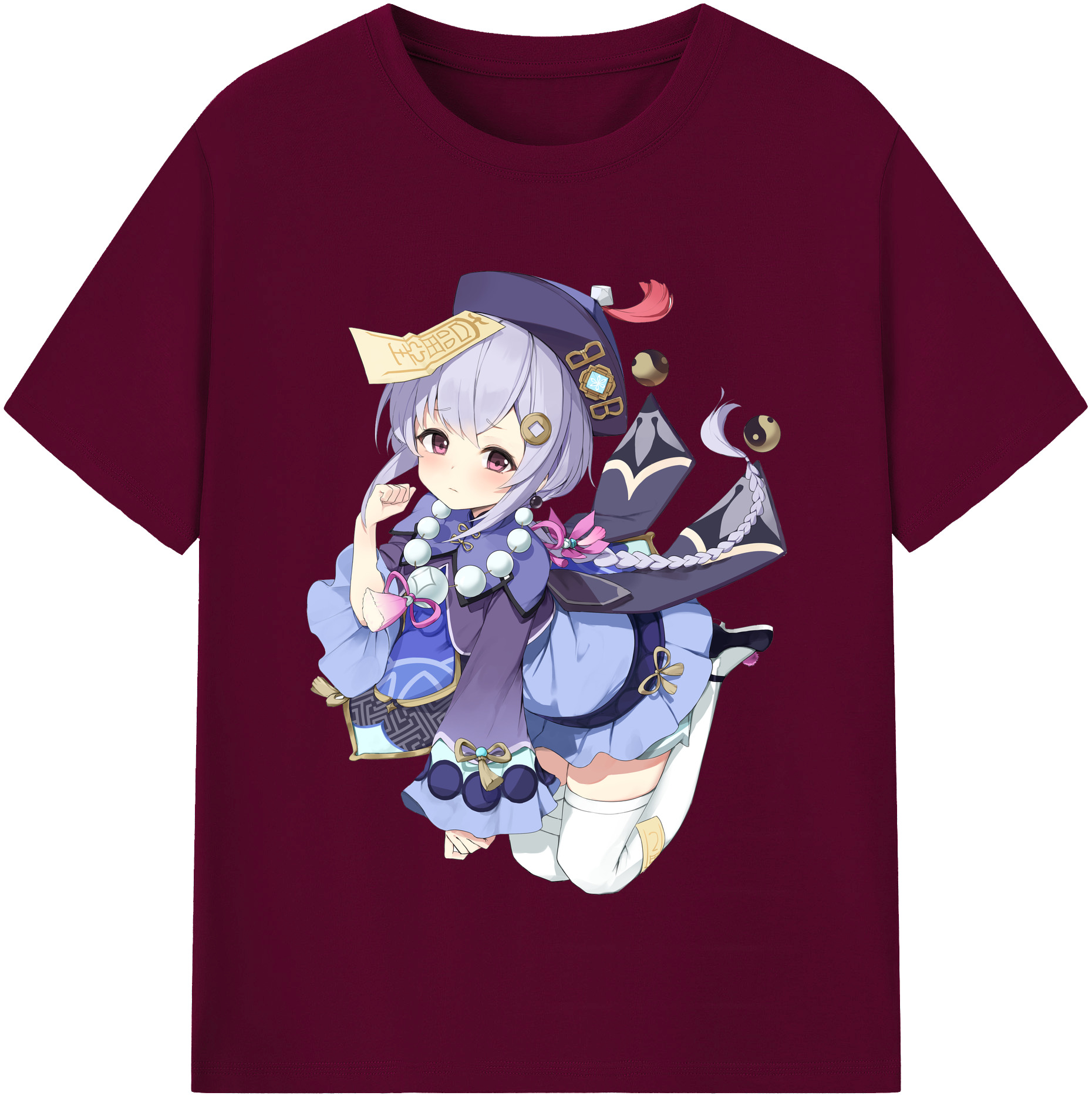 げんし神 七七 なな  genshin Nana レディースカジュアルプリントTシャツ（綿100％）